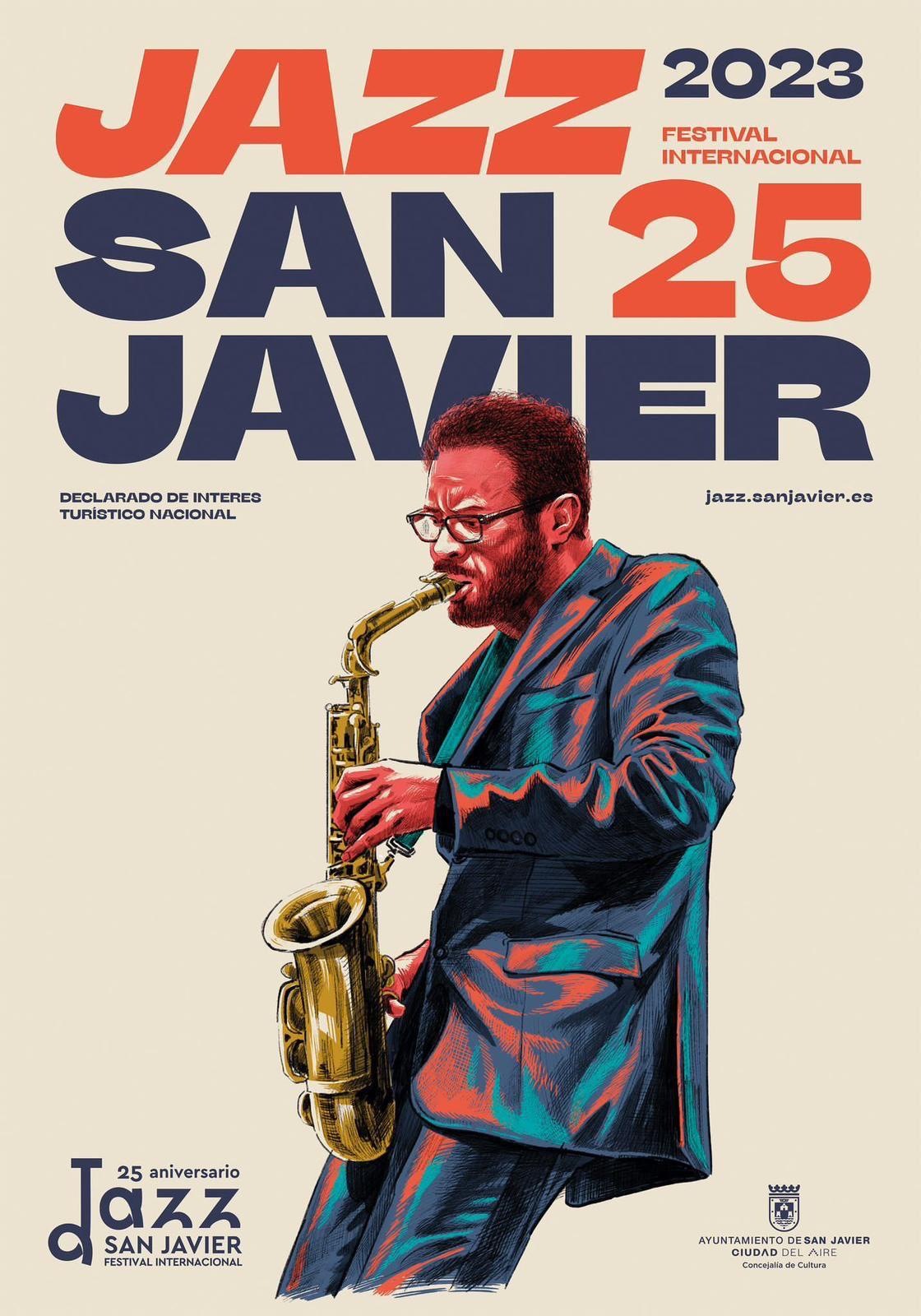 Cartel del Festival Jazz San Javier 2023 en Sinopsis Media web